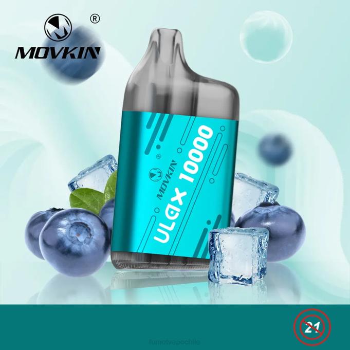 Fumot Movkin Ulax 10000 cápsulas de vapeo desechables - 12 ml (1 pieza) 408J304 | Fumot Sabores frambuesa agria azul