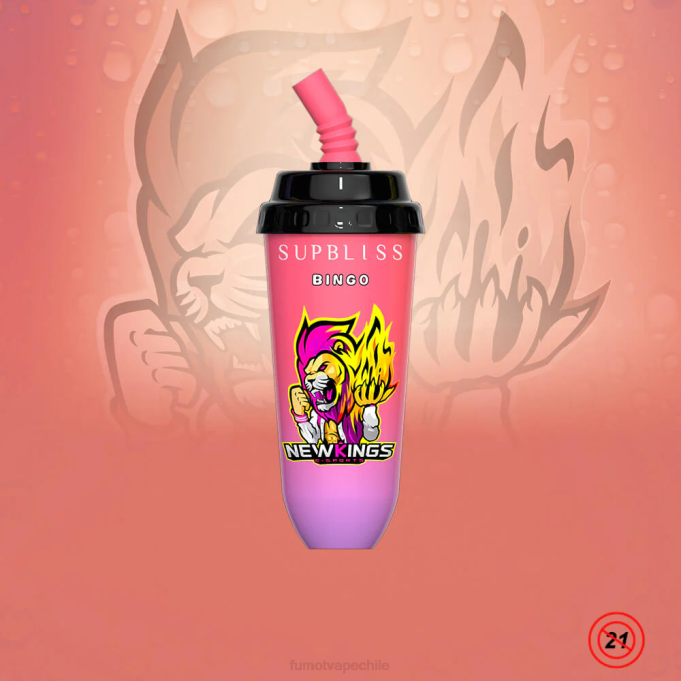 Fumot Supbliss Bingo Dispositivo de vapeo desechable 8000 de 16 ml (1 pieza) 408J404 | Fumot Sabores mango durazno