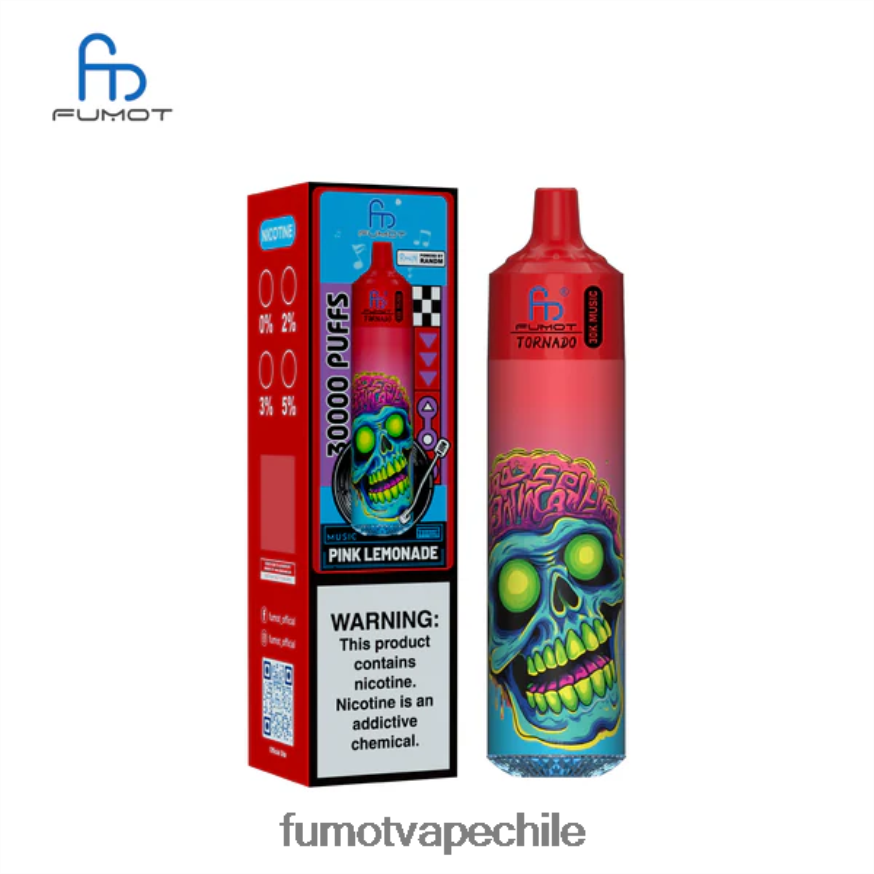 Fumot Cigarette 2T6JLF23 limonada rosa Fumot Tornado música de 30k