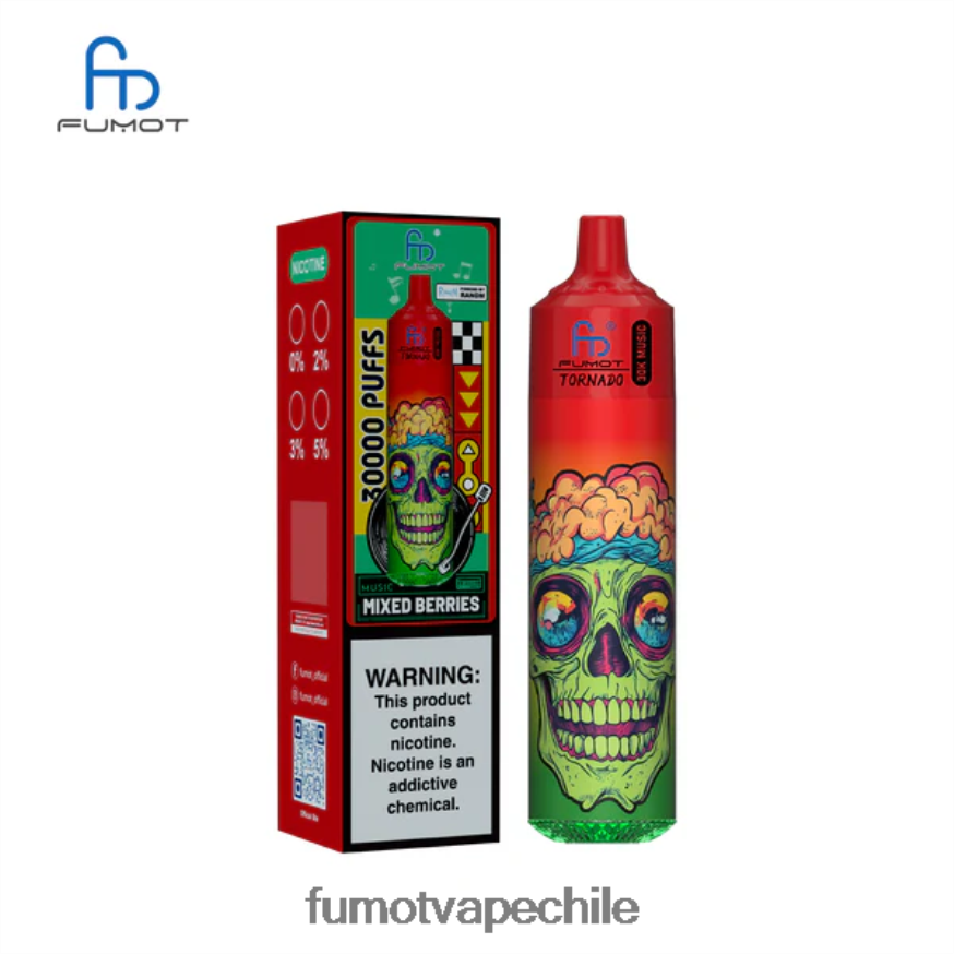 Fumot Flavors 2T6JLF18 bayas mixtas Fumot Tornado música de 30k