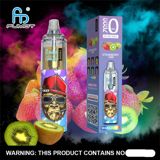 Fumot Tornado 7000 vapeador desechable 0% - 14ml (1 pieza) 408J548 | Fumot Factory limonada de fresa y sandia