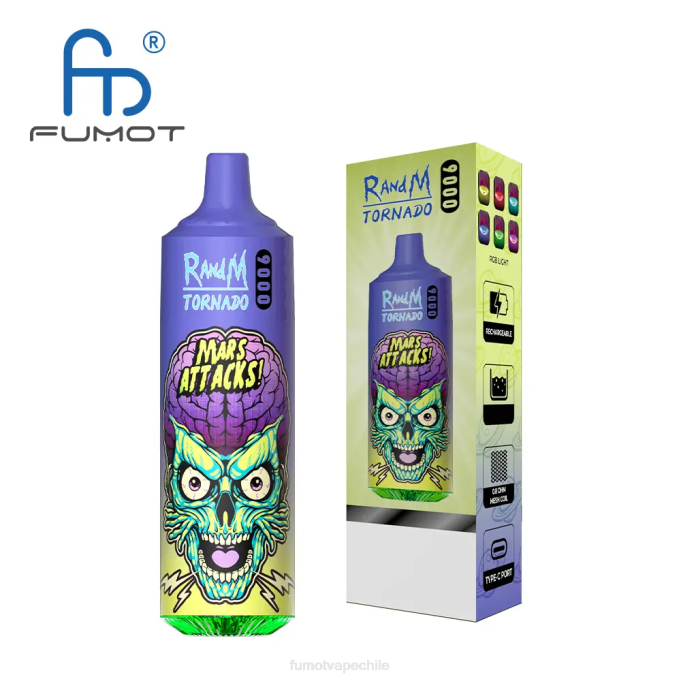 Fumot Tornado Bolígrafo vapeador desechable 9000 de 18 ml (1 pieza) 408J24 | Fumot Sabores baya de durazno