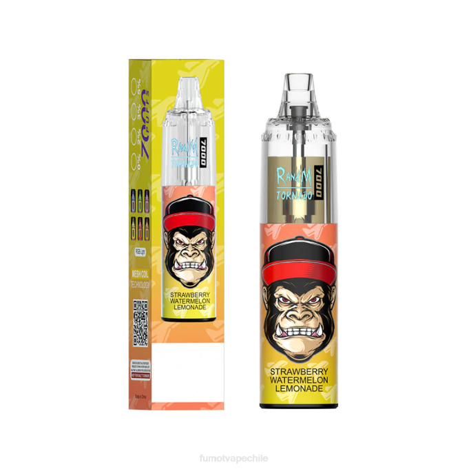 Fumot Tornado Pluma vaporizador desechable 7000 de 14 ml (1 pieza) 408J87 | Fumot Tech mango durazno